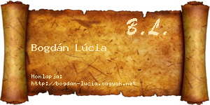 Bogdán Lúcia névjegykártya